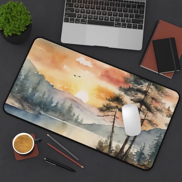 Serene Lake Watercolour Mouse Pad