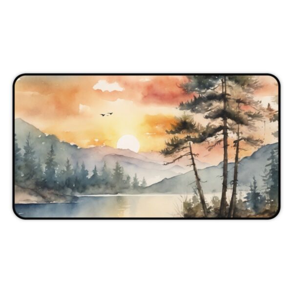 Serene Lake Watercolour Mouse Pad - Image 2