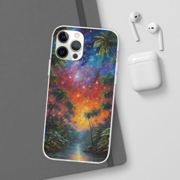 Stary Night At The Celestial Jungle Flexi Case
