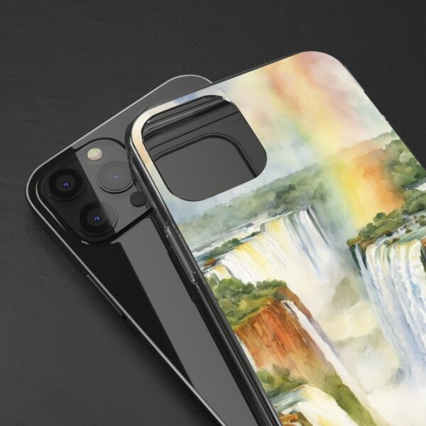Rainbow Waterfall Clear Case