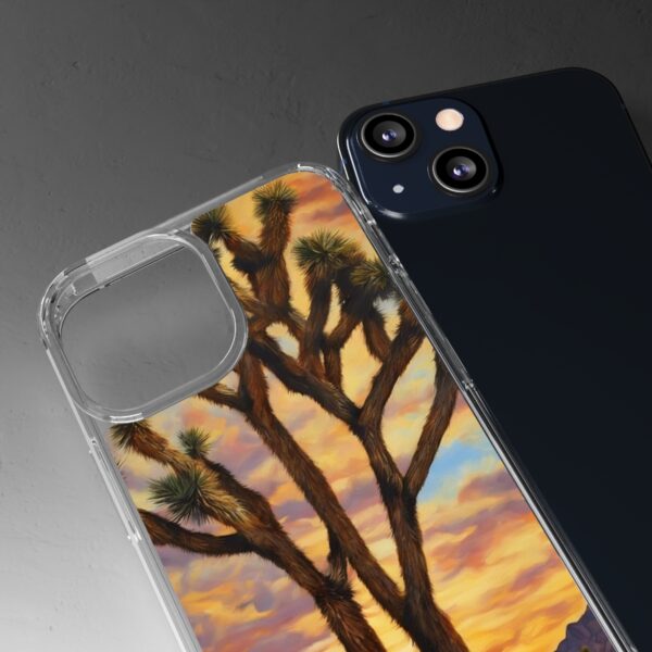Joshua Tree Oil Painting Clear Case