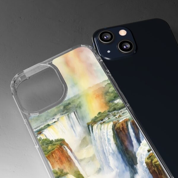 Rainbow Waterfall Clear Case - Image 8