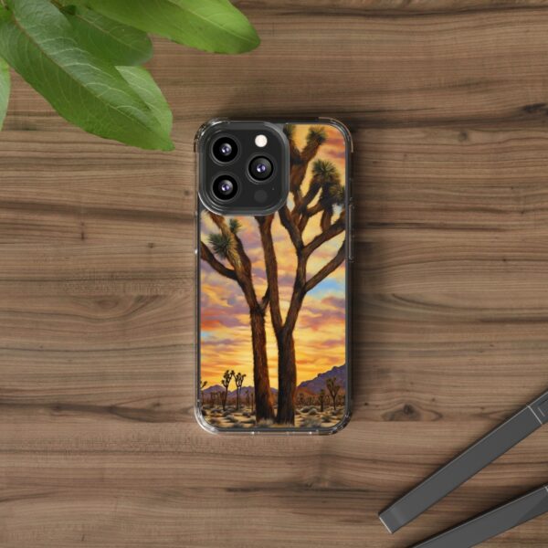 Joshua Tree Oil Painting Clear Case - Image 6