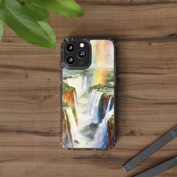 Rainbow Waterfall Clear Case - Image 9