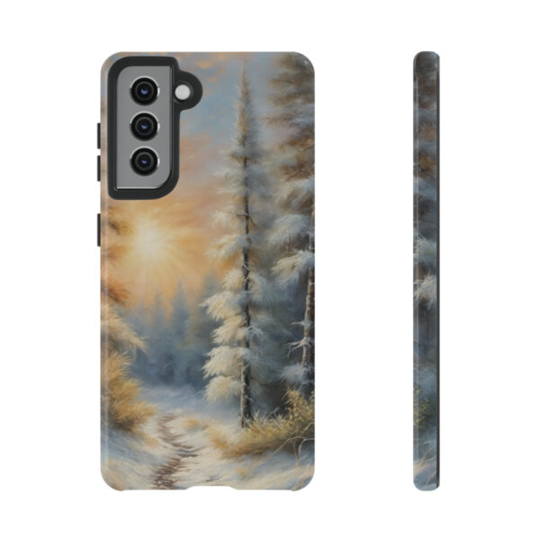 Glistening Snow on Pine Trees Tough Case - Image 4