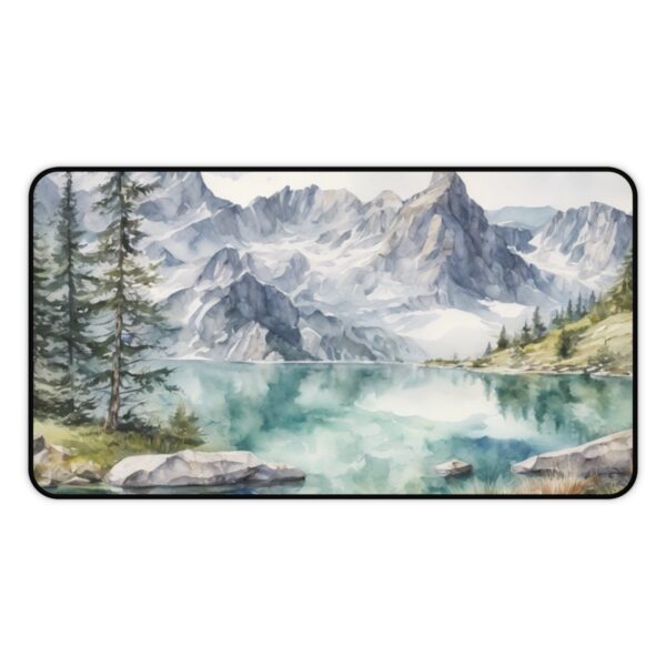 Crystal Clear Alpine Lake Watercolour Mouse Pad - Image 7