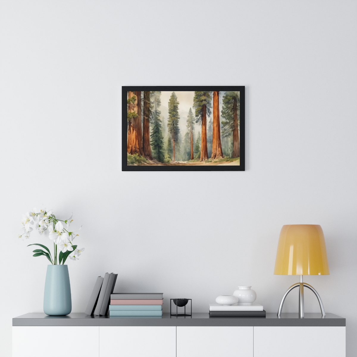 Sequoia Trees in California Framed Poster - Image 6