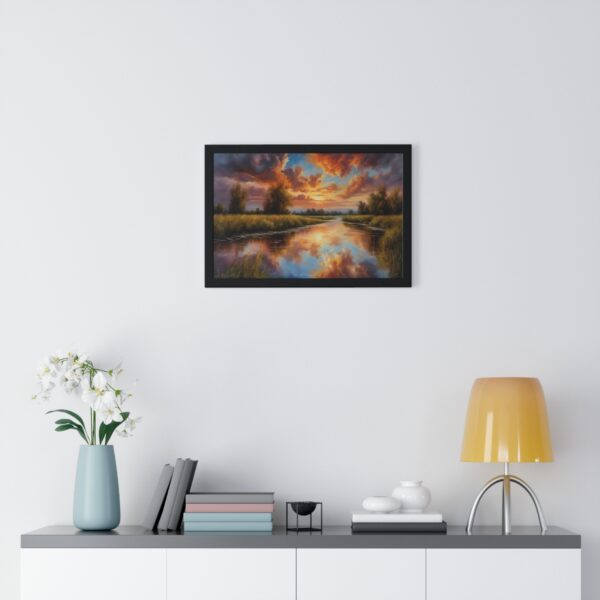 Majestic River Landscape Framed Poster - Image 2