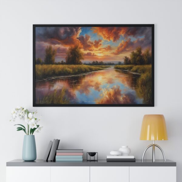 Majestic River Landscape Framed Poster - Image 4