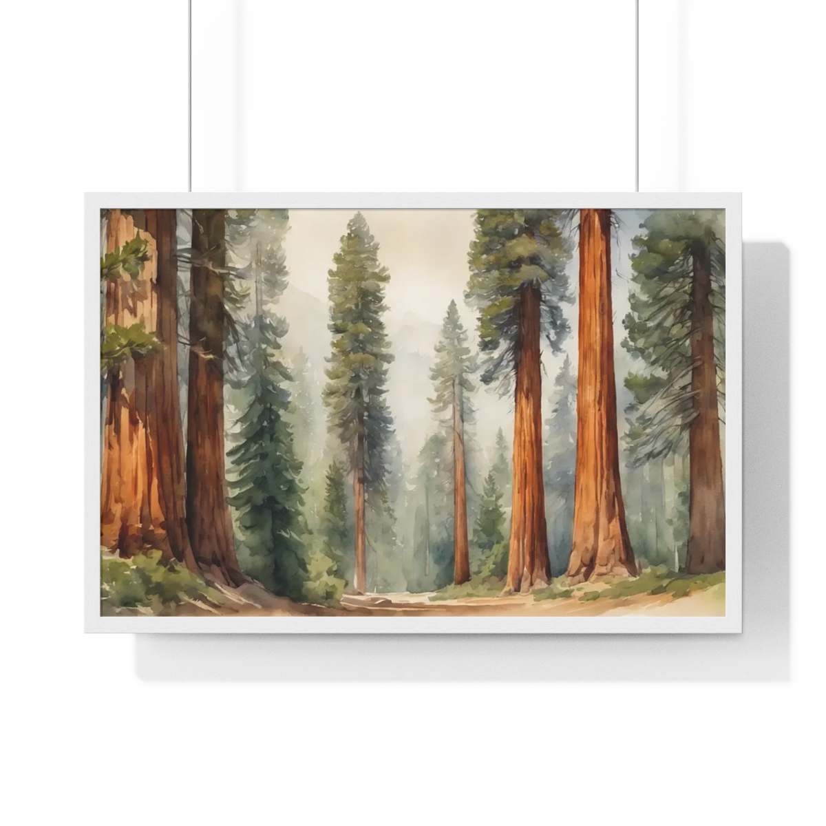 Sequoia Trees in California Framed Poster - Image 10