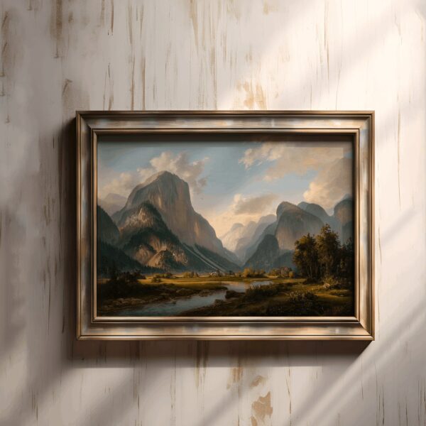 Vintage Mountain River Printable Wall Art - Image 3