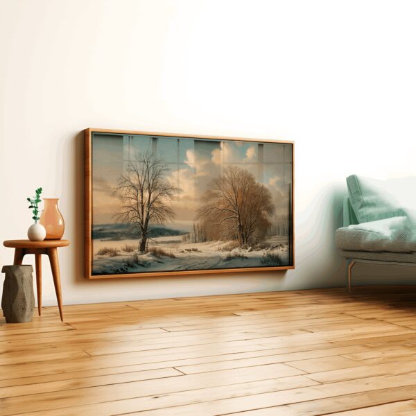 Vintage Snowy Landscape Printable Wall Art - Image 3
