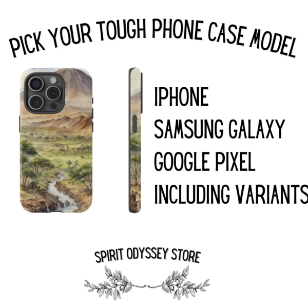 Watercolour Art Tough Phone Case - Balance Is Everything - Image 6