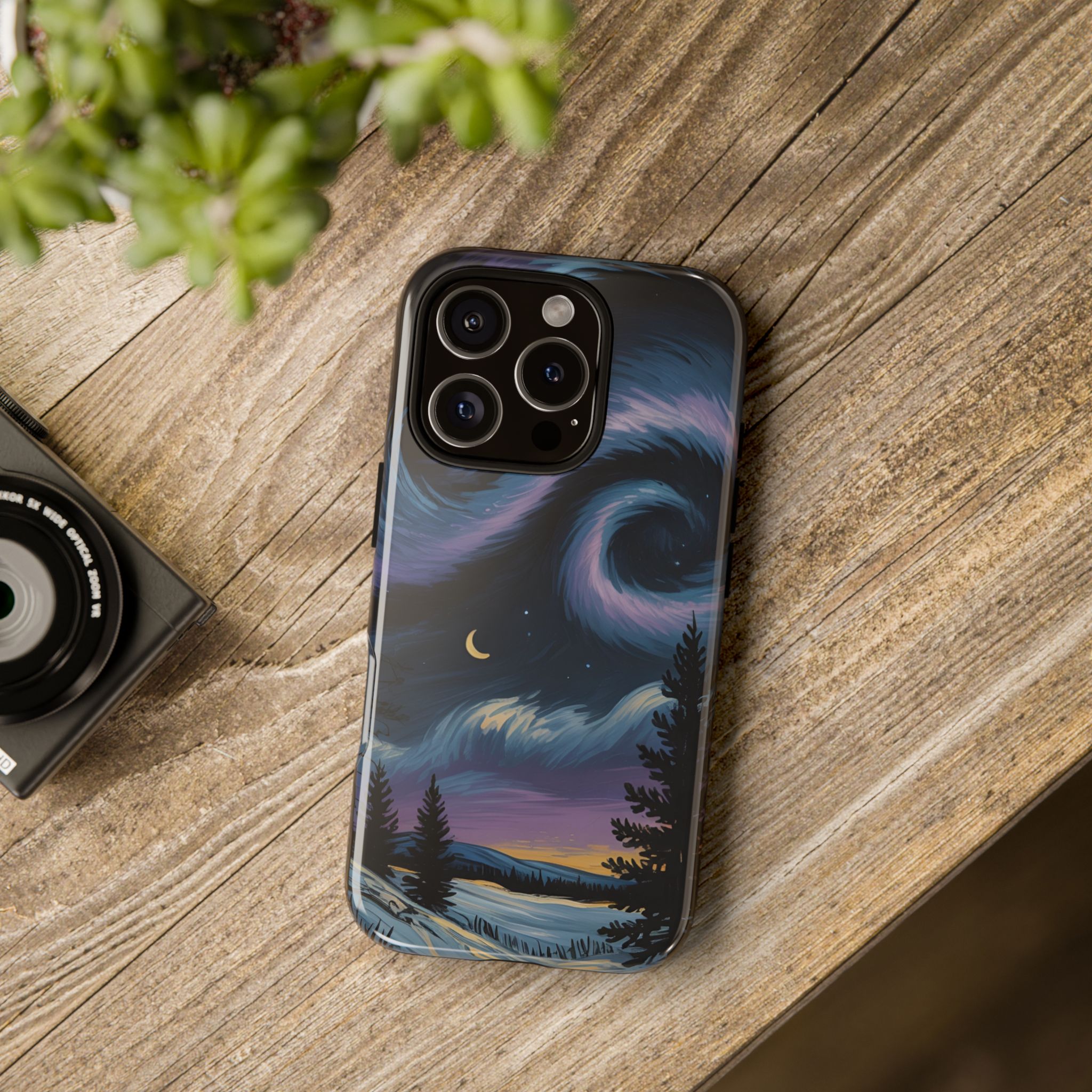 Swirling Aurora Tough Phone Case