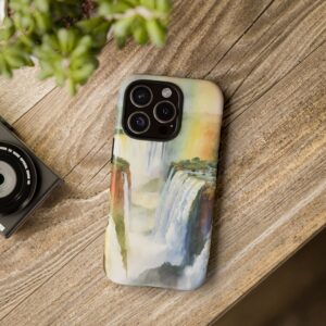 Rainbow Waterfall Tough Phone Case