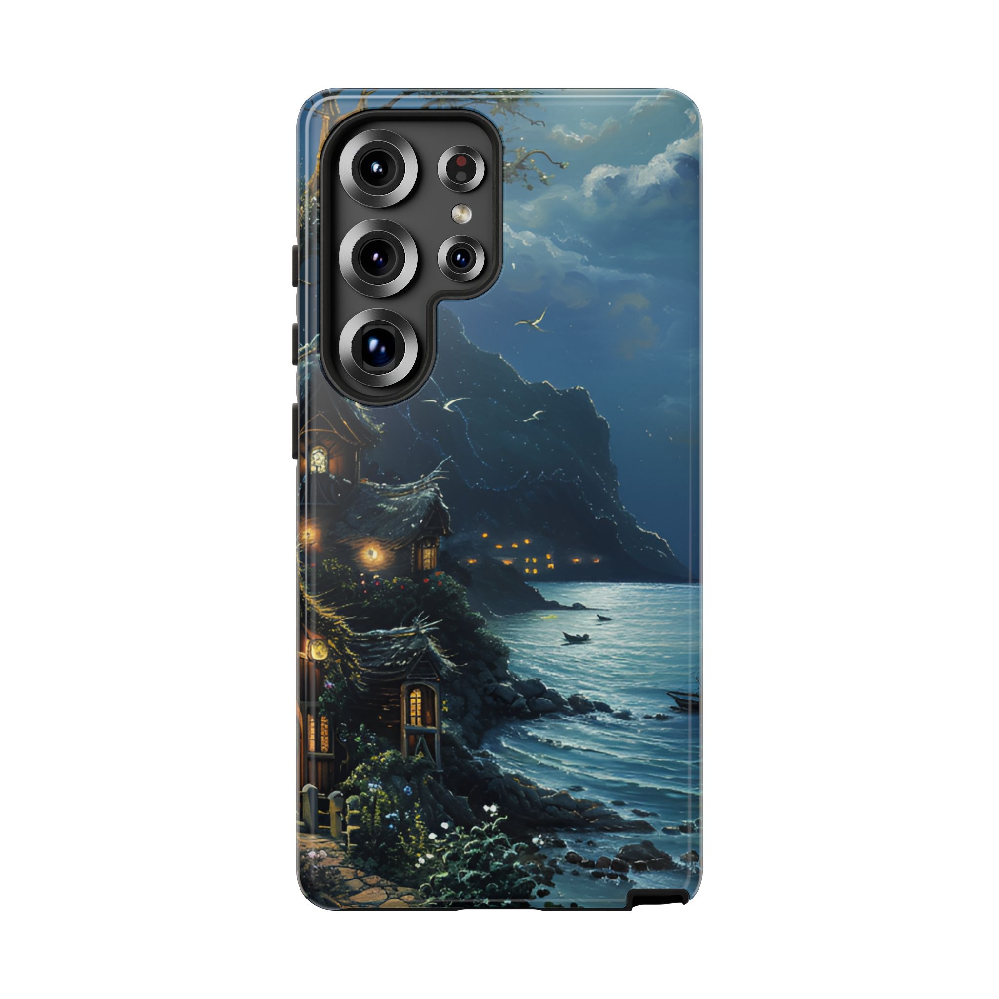 Celestial Fishing Village Tough Phone Case - Image 6