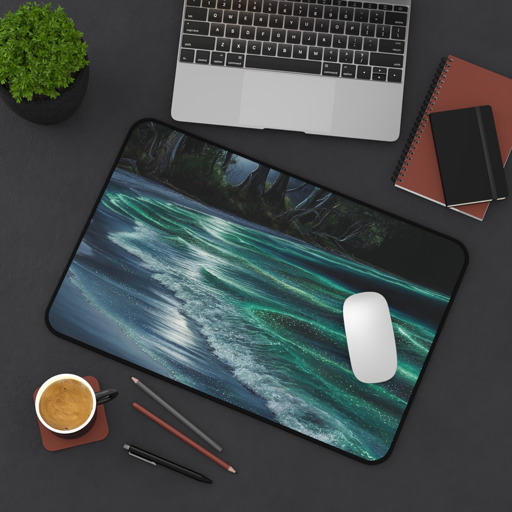 Starry Night Beach Mousepad