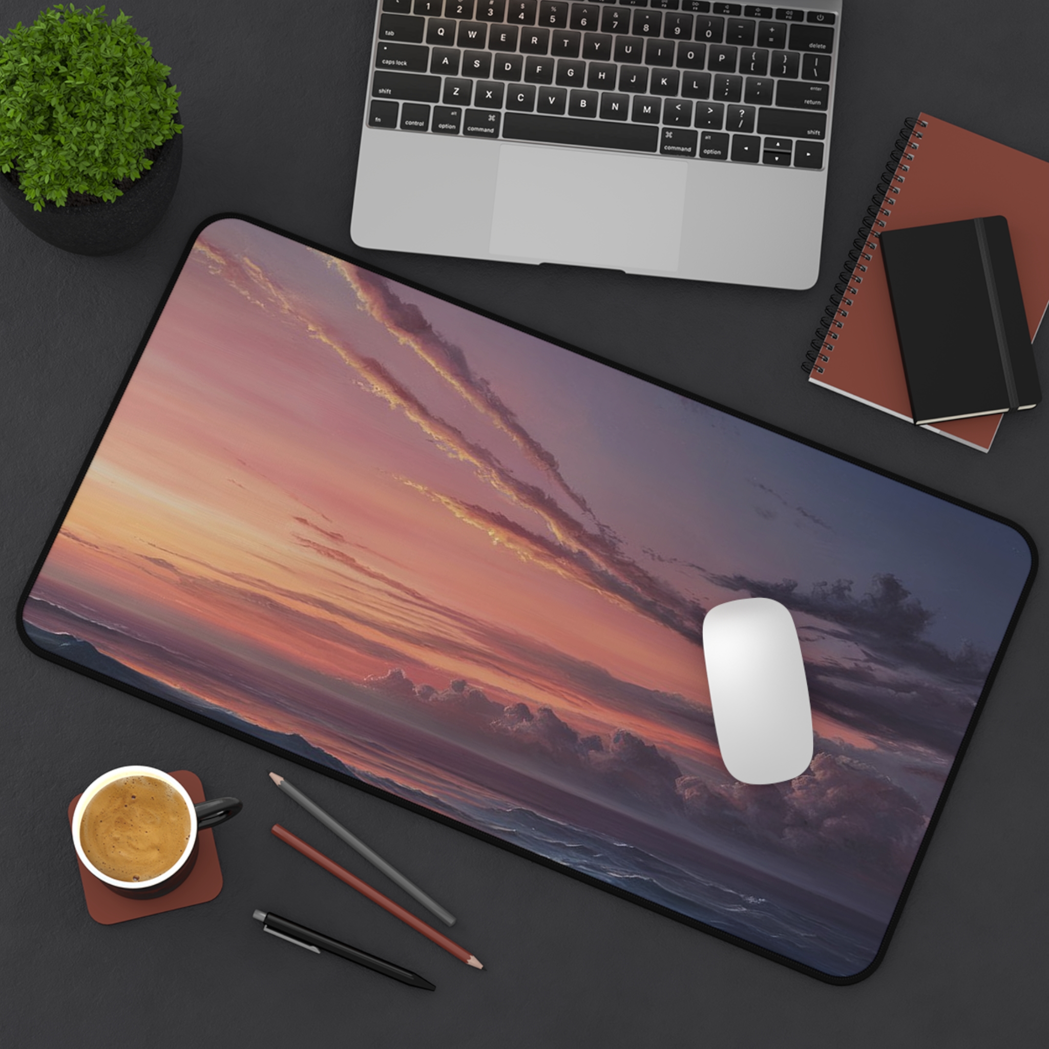 Oil Painting Sunset Escape Mousepad - Image 4